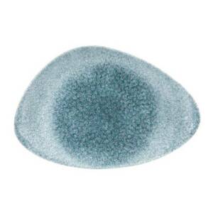 Raku Topaz Blue - Chefs Triangle Plate - 30X20cm (Set of 6)
