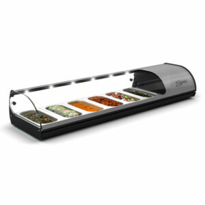 Cold Food Bar - Salvadore 6 Insert - Silver