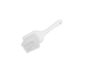 Short Handle Scrub - Soft Bristle White - 210mm