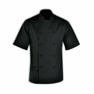 Chefs Uniform Jacket Basic Short - Black - Small