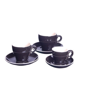 Cappuccino Saucer Black 15.4cm (Set of 12)