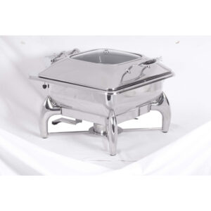 Chafing Dish Induction - Square Withglass Lid - 5.5lt