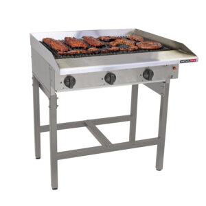 Gas Griller Anvil - 6 Burner Radiant -Free Standing