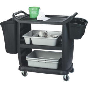 Bussing & Transport Cart - Black - Small - 965 X 457 X 920mm
