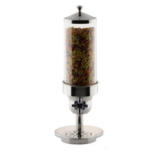 Cereal Dispenser Single S/Steel - Polycarbonate Cylinder