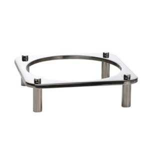 Domino Dish Stand Round S/Steel