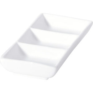 Rect. 3-Divided Dish 17cm (Set of 6)