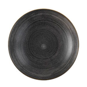 Stonecast Raw - Black - Coupe Plate - 21.7cm (12)