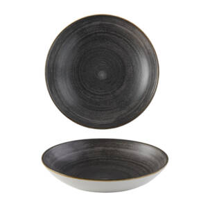 Stonecast Raw - Black - Coupe Bowl - 18.2cm (12)